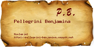 Pellegrini Benjamina névjegykártya